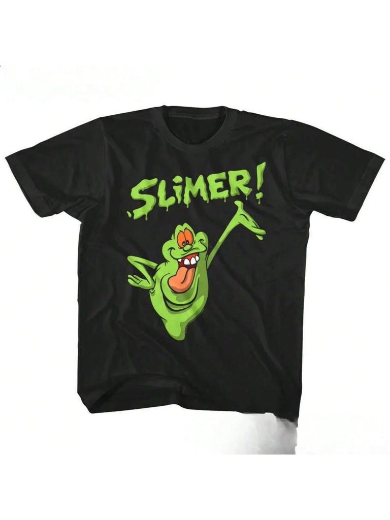 Science Fiction Movie Ghostbusters Joint Men's And Children Cotton T-Shirts Summer Short Sleeve Crewneck Casual Tshirt