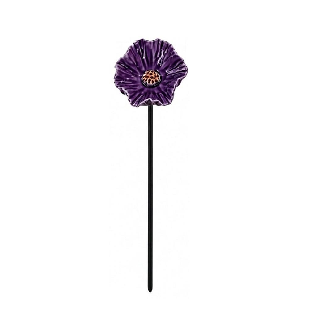 Rust-resistant Bee Watering Station Resin Flower Pollinator Watering Station  Courtyard Decoration фиолетовый