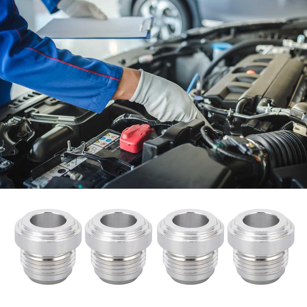 4Pcs Universal AN12 Aluminum Alloy 12AN Thread Male Billet Weld In Fitting Bung Simple Installation