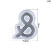 Resin Molds Resin Casting Alphabet Mold - 26 Large Letters Pendulum Crystal Molds, Sturdy Letter & Number Silicone Mold for Epoxy Resin Crafts