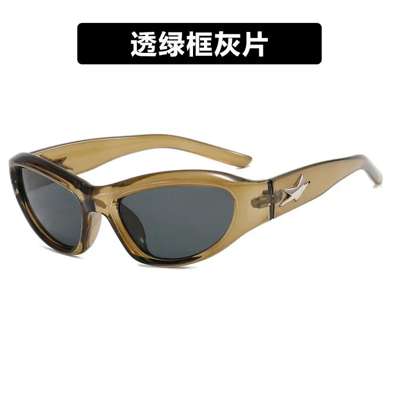 Star Y2K Sports Gafas De Sol New Fashion Cool Design Glasses Punk Special Men Women Street Photo Shade Sunglasses