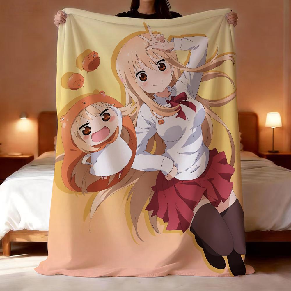 Anime Himouto! Umaru-chan Doma Umaru Throw Lightweight 240g Flannel Blanket Soft Skin-friendly for Summer Cooling 75X95CM