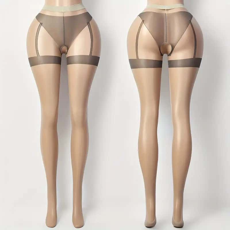 Suspender Ultra Thin Pantyhose Woman Black Sexy Thigh High Stockings with Garter Breathable Comfortable Long Stocking for Women