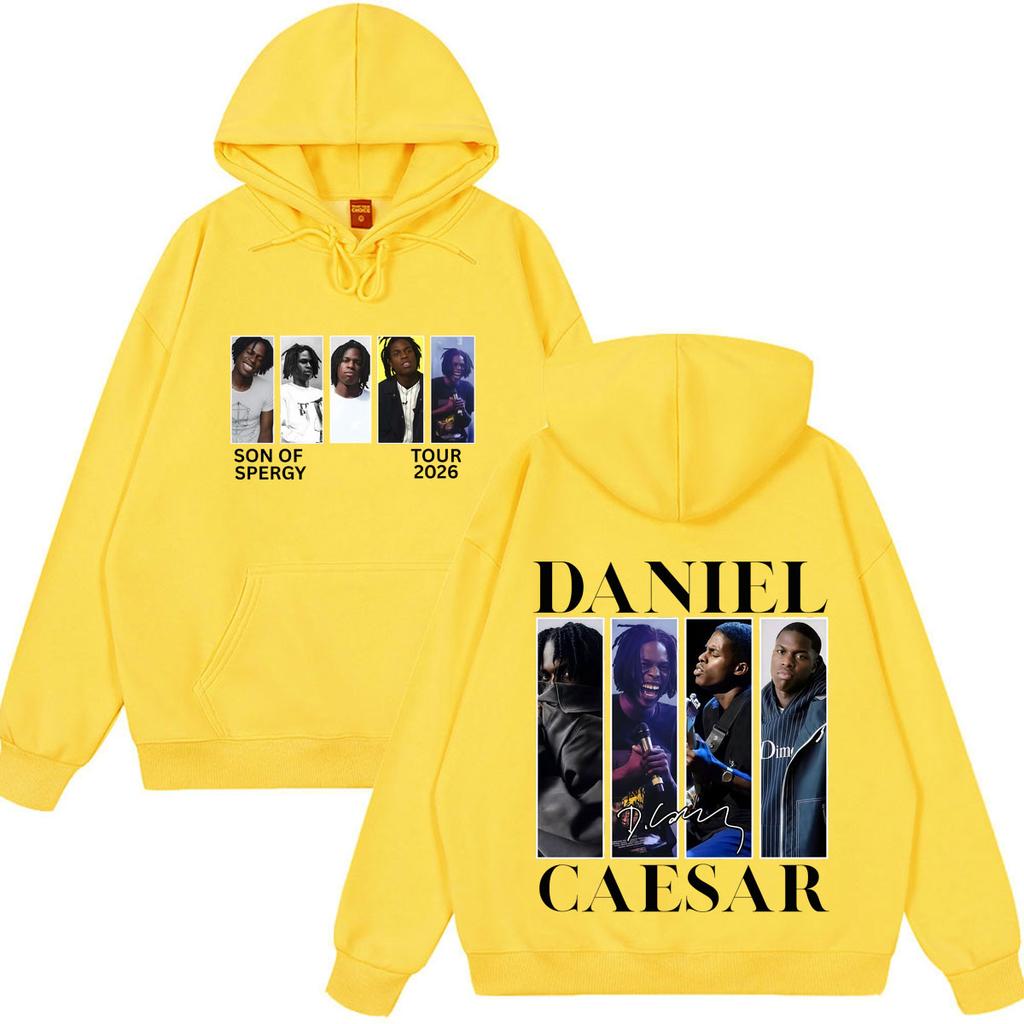 Daniel Caesar Son of Spergy Tour 2026 Print Hoodie Men Women Gothic Punk Sweatshirt Long Sleeves Casual Loose Oversized Pullover