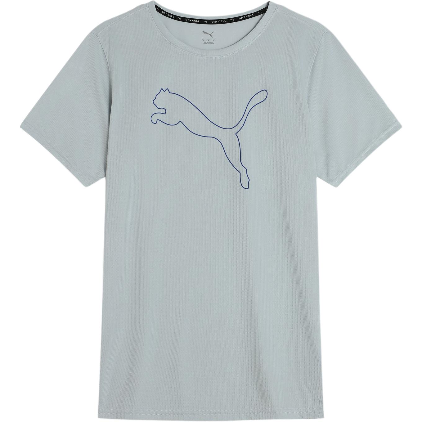 

Puma Performance Cat Running Sports Series Casual Training Skin-Friendly Short Sleeve T-Shirt Men Tops Platinum-Gray 52031580 XS