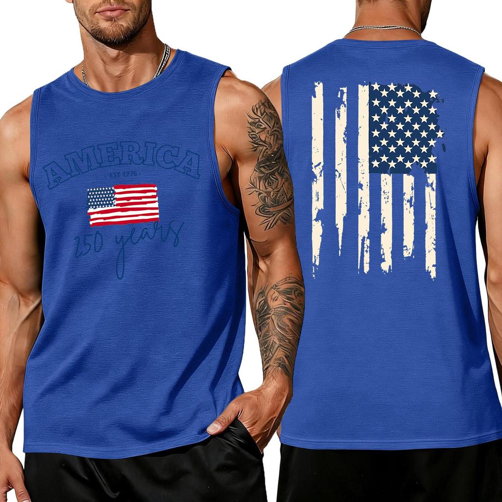 Herren Hemden 4. Juli USA Muskel Tanktops Patriotische Tanktops