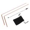 2pcs 99.9% Copper Dowsing Rod Psychic And Divination Copper Pendulum Kit Portable Dragon Seeking Detachable Tool