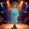 Halloween Statue Of Libertykids Cosplay Costume With Torch Design For Theatrical Shows