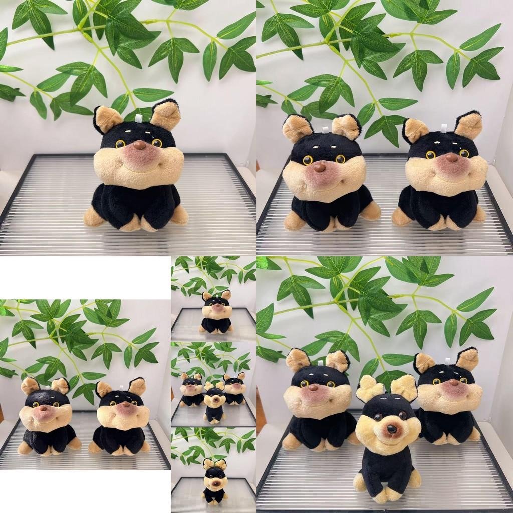 Charming Cartoon Bee Dog Stuffed Toy Cozy Plush Keychain Creative Couple Accessory