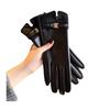 New Gloves for Women in Winter Warm and Plush Thickened Cold Proof Driving Touch Screen Gloves for Outdoor Cycling