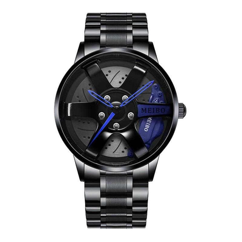 Official automatic movement watch men's vacuum plating wheel style non-mechanical watch new one