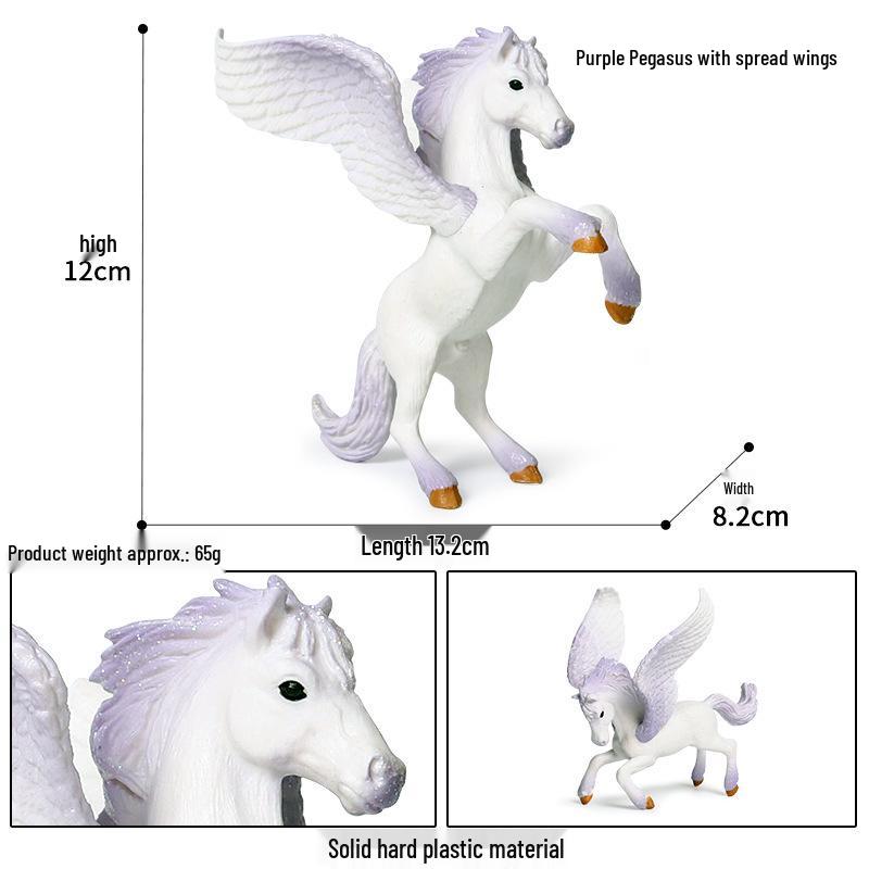 Cross-Border Simulation Farm Scene Set: Knight Horse, Animal Figures, and Decorative Ornaments