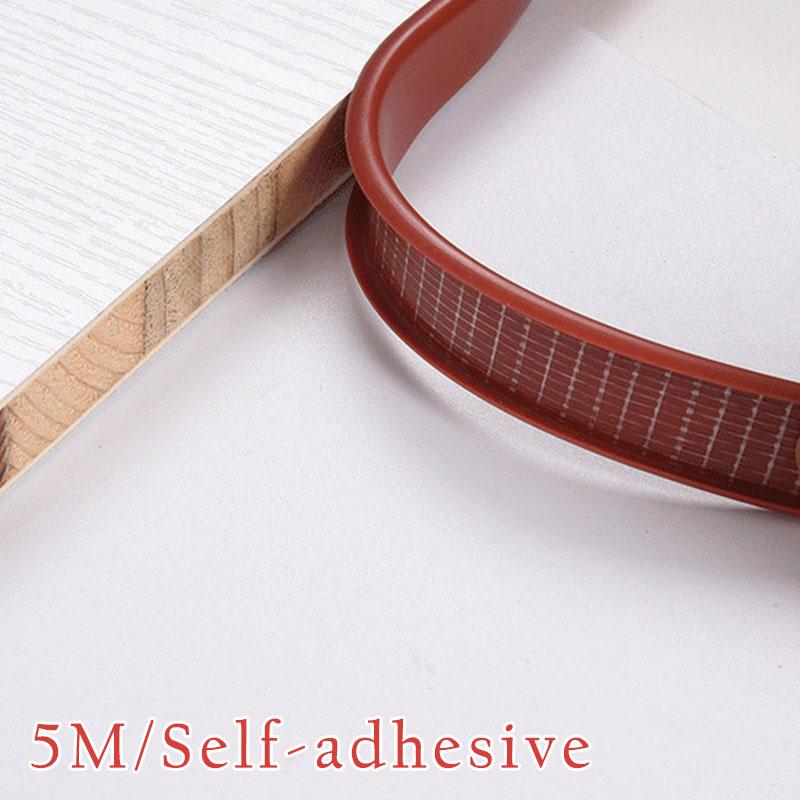 5M Edge Banding Tape Furniture Veneer Sheets U Type Cabinet Table Edge Corner Protector Edge Guard Strip Decor Seal Strip