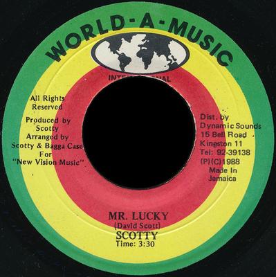 7inch Record SCOTTY - Mr. Lucky NONE World-A-Music I 1988 Jamaica Reggae, Ska & Dub Used