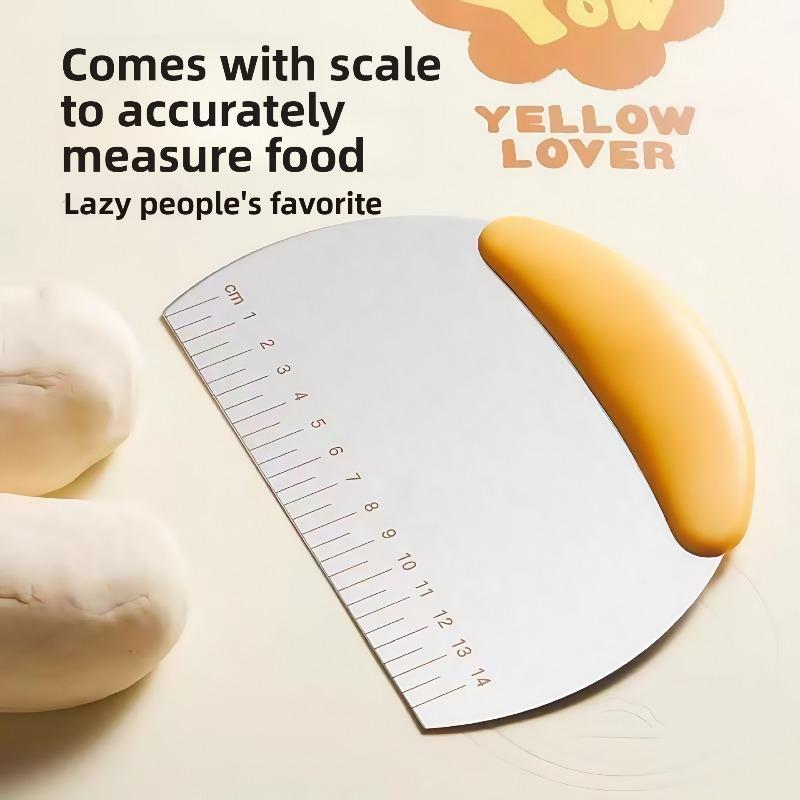 Stainless Steel Strip with Scale Surface Knife for Baking Flour, Cutting Noodles, Chocolate Wafers, Knife for Scraping, Scraper, Baking Tools