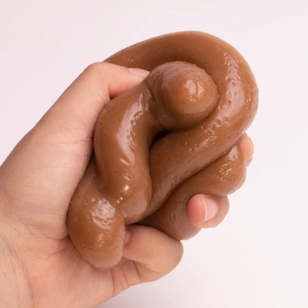 Creative Fake Poop Squeeze Toys Soft TPR Fidget Toy Realistic Shit Squishy Toy Halloween Party