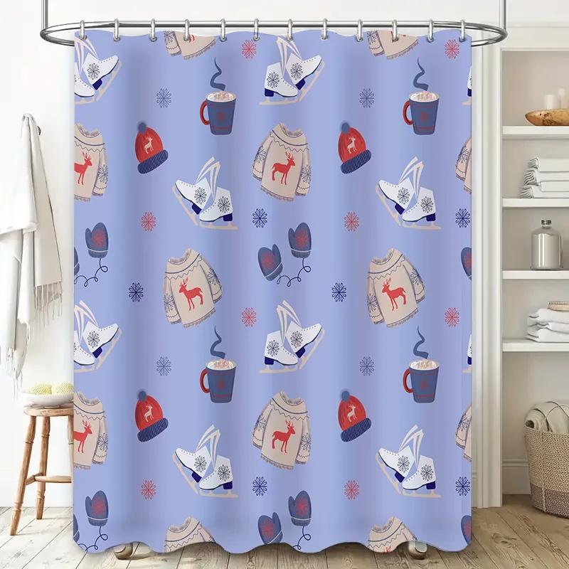 Duschdraperier för hemmet för badrum vattentätt tyg Modern nordisk stil Badrumsgardiner duschdraperi 180x200 240x180