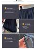 2025 Plus Size High Waist A-line Swing Skirt for Women - Slimming Mid-length Umbrella Design in Sizes 200/300 Jin