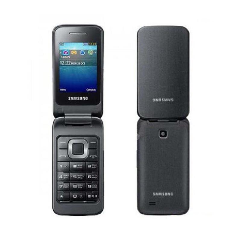 Samsung Gerenoveerde  C3520 FM Radio 1.3MP GSM Bluetooth Ontgrendeld Originele Klaptelefoon zwart