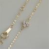925 Sterling Silver Exquisite Lucky Flower CZ Link Chain Stackable Sweet Bracelet For Women Daily Fine Jewelry