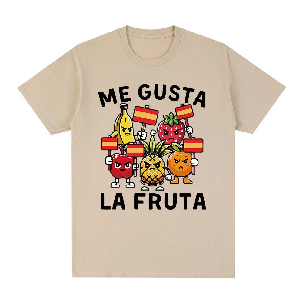 Me Gusta La Fruta T-shirt Funny I Like Fruits Spanish Meme Printed T Shirts Women Casual T-shirts Tops Clothing