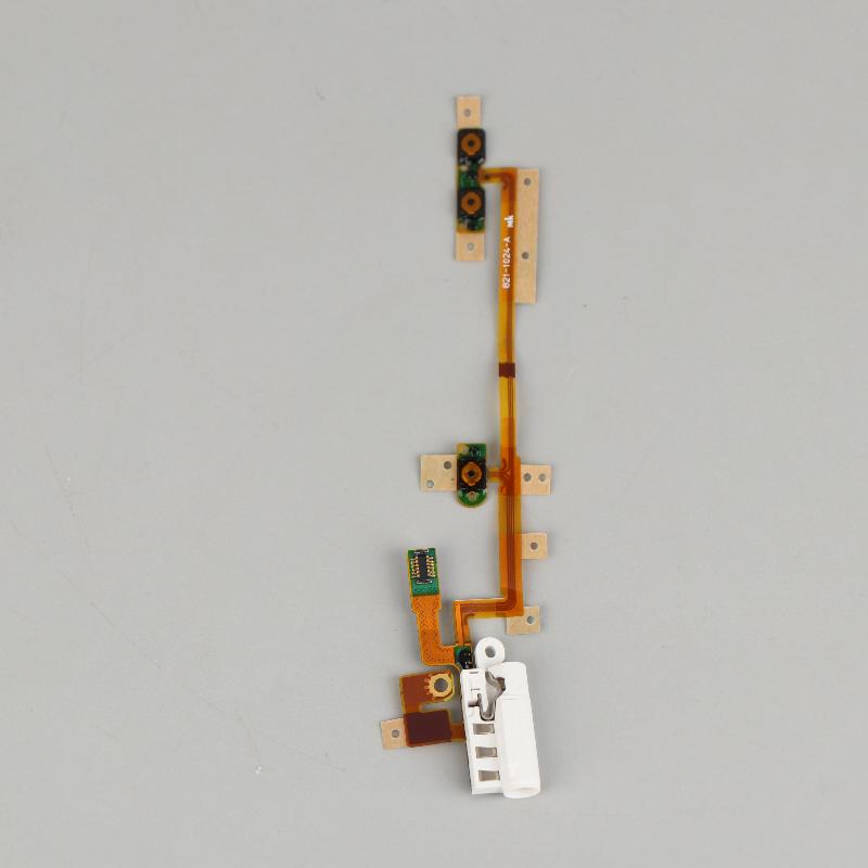 NEW New Power Audio Jack Volume Button Flex Cable For IPod Nano 6 6th Gen White Replacement