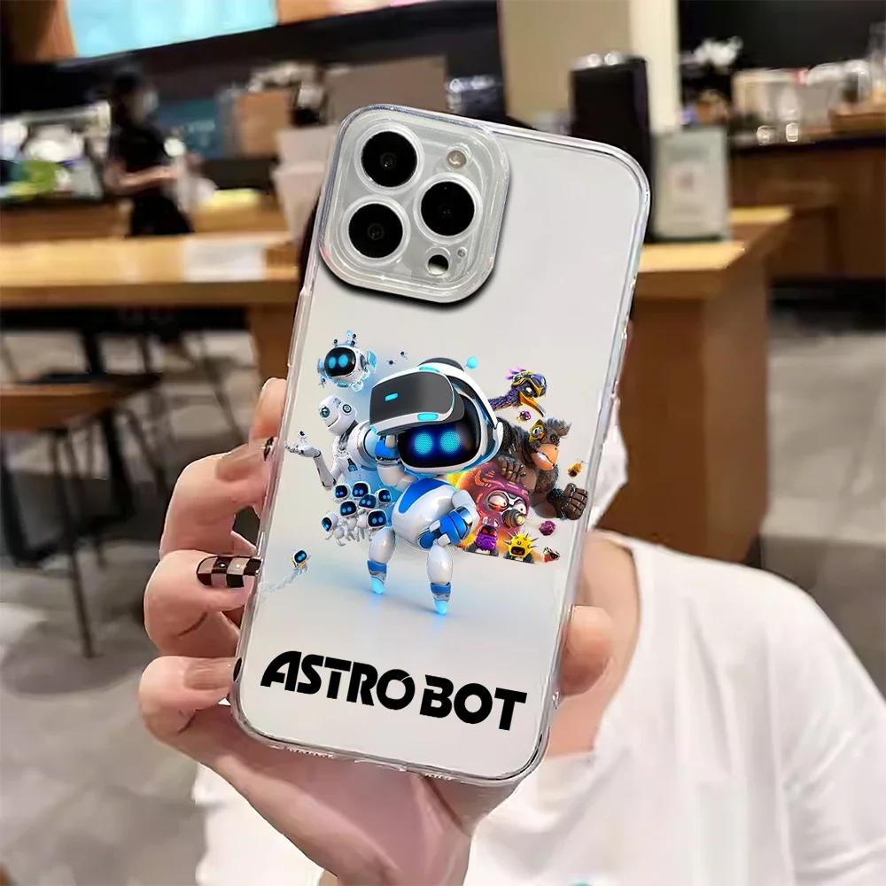 

Забавный чехол для телефона A-Astro Bots для iPhone 17 16 15 11 12 14 13 Pro Max Mini X XS XR 7 Plus 16E Air Ударопрочный Мягкий чехол iPhone 14 Plus