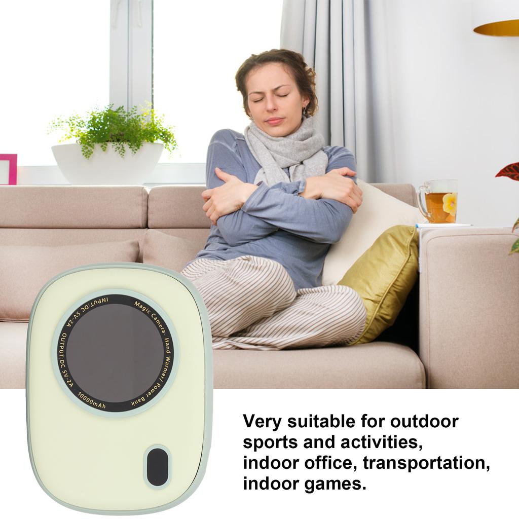 2 in 1   Hand Warmer 10000mAh   Lasting Hting Electronic Hand Warmer Rechargble for Camping Hunting Gift