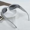 Y2K Style Irregular Frame Surround Silvery Glasses Perfect for Concerts Parties And Gifts.