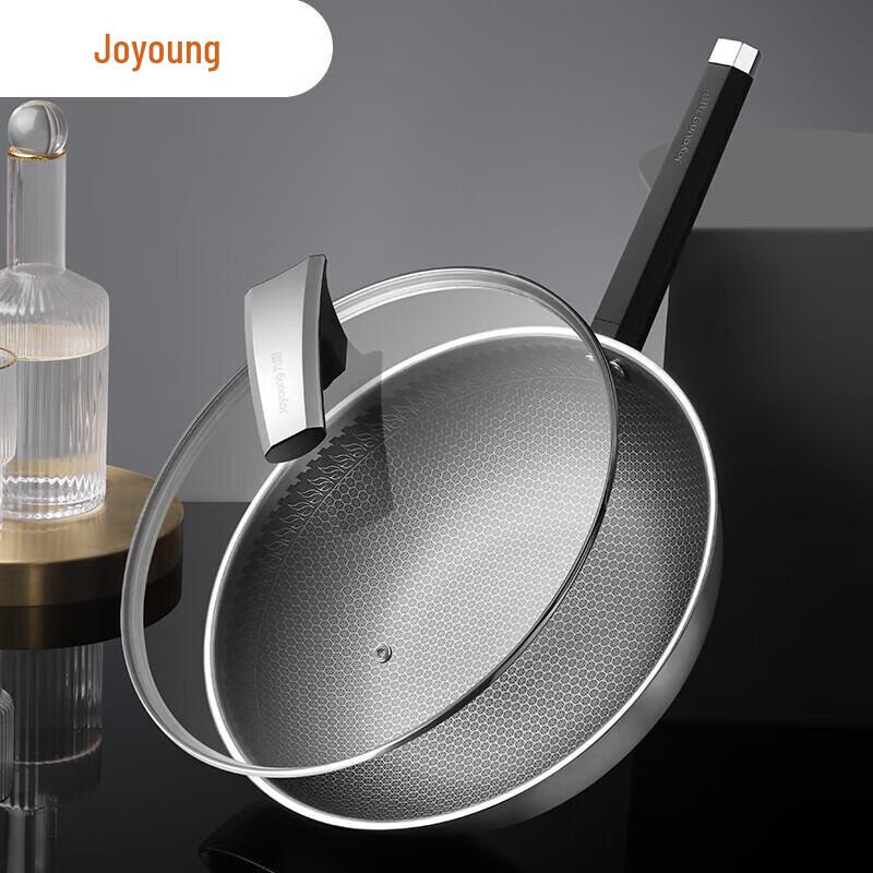 Joyoung 32cm 316 Stainless Steel Non-stick Wok