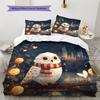 Set Copripiumino Trapuntato con Fantasia Cartone Animato Federa Decorazione per la Casa Regalo di Compleanno (1 * copripiumino + 2 * federa, senza nucleo)