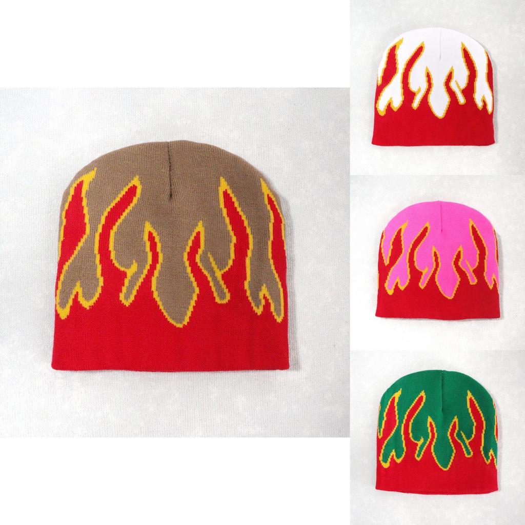 Street Style Knit Hat With Acrylic Material And Warmth For Autumn Outdoor Activities