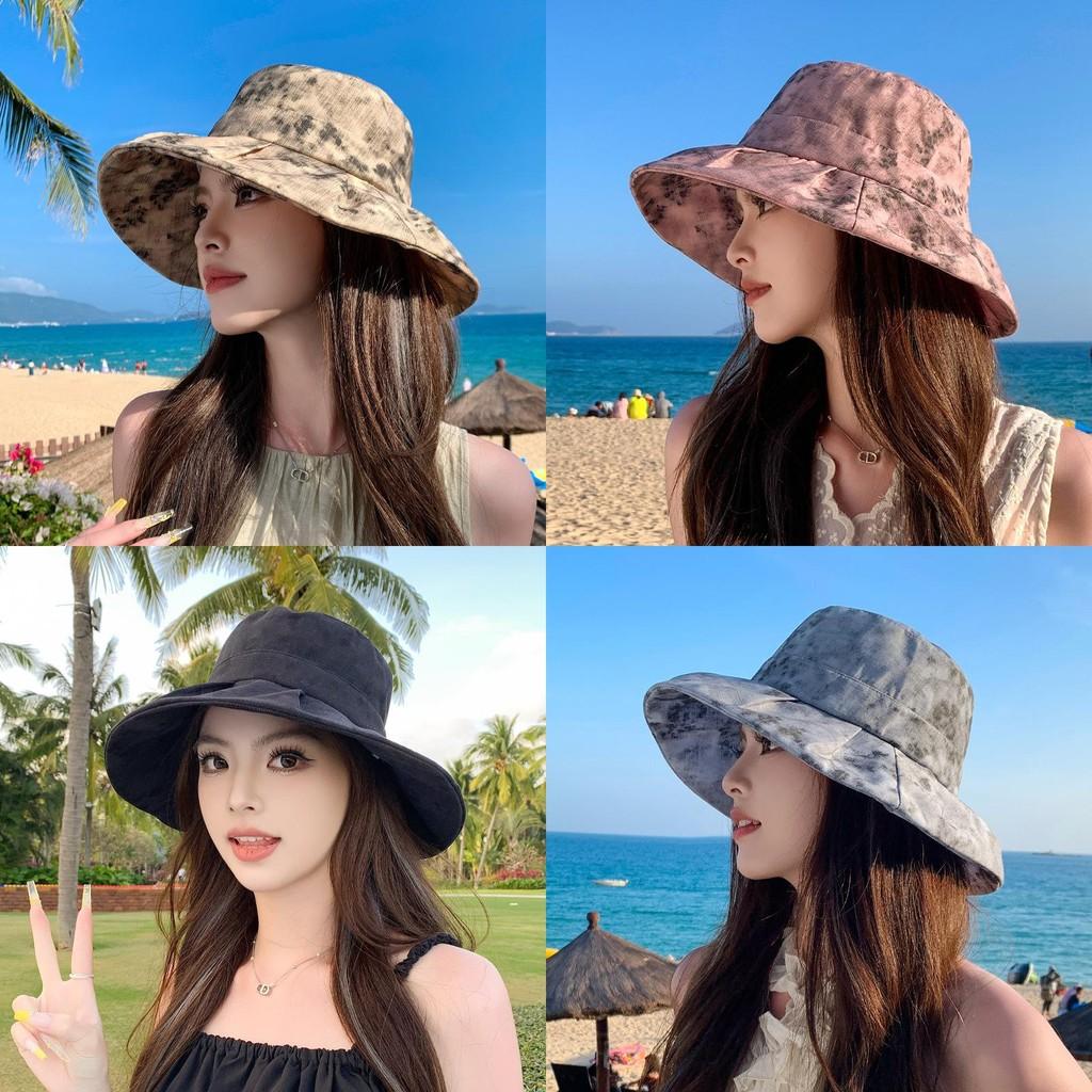 Summer Sun Protection Wide Brim Cap With Breathable Cotton Polyester Fabric For Outdoor Travelers