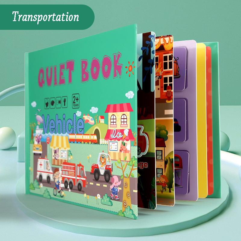 

Montessori Toys Quiet Book My First Busy Book Animal Fruit Numbers Matching Game DIY Puzzle Educational Toys For Kids Children