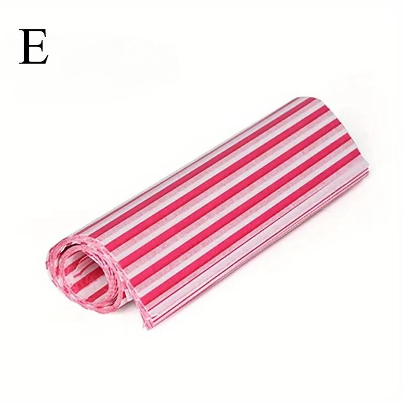 Food Wrapping Paper Colorful Patterned Greaseproof Wax Paper for Sandwiches Baking Hamburgers Snacks and Picnic Supplies