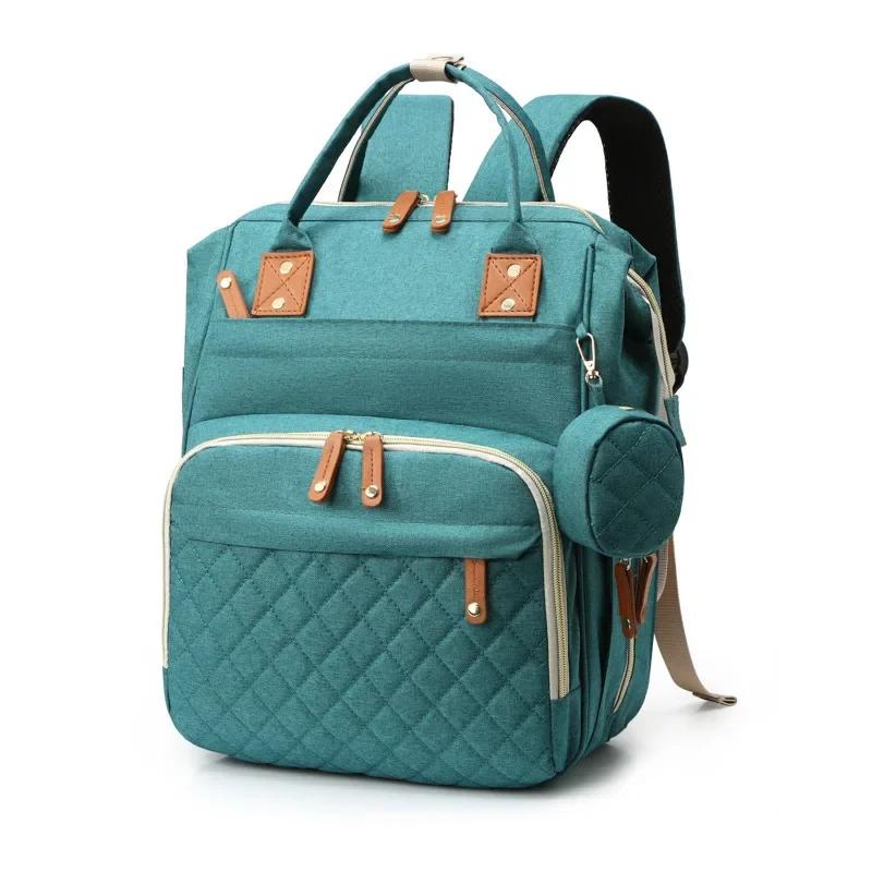 Waterproof Wear-resistant Mom Backpack Multiple Compartments Diaper Bag Large Capacity Lightweight Mother Baby Bag Outdoor Bag