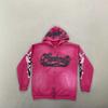 Felpa con zip Streetwear Stampata Giacca Casual Uomo Donna Vestibilità Larga Manica Lunga