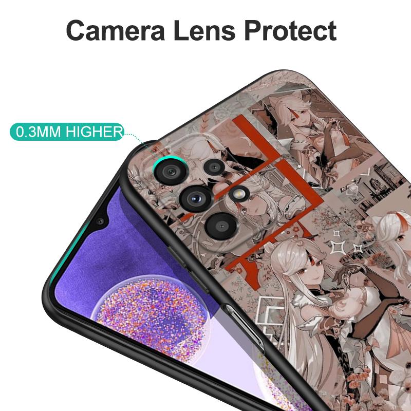 Black Tpu Case For Motorola Edge 20 Lite Pro 2021 S Moto E20 E30 E40 E7 4G G 5G Plus Case Genshin Impact Anime