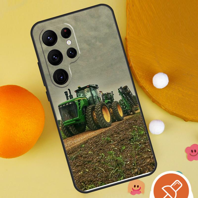 Farm Vehicle Tractor Phone Case For Samsung Galaxy S25 Ultra S24 S23 S22 S21 Ultra S9 S10 Plus S20 FE Funda Cover