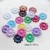 20pcs Mixed 20mm Ab Color Chrysanthemum Decoration Flat Back Diy Hair Accessories Mobile Phone Shell Decoration Flowers