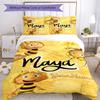 Biene Maja Customize Your Name Bedding Set Breathable Duvet Cover with Pillowcases Home Decoration Birthday Gift