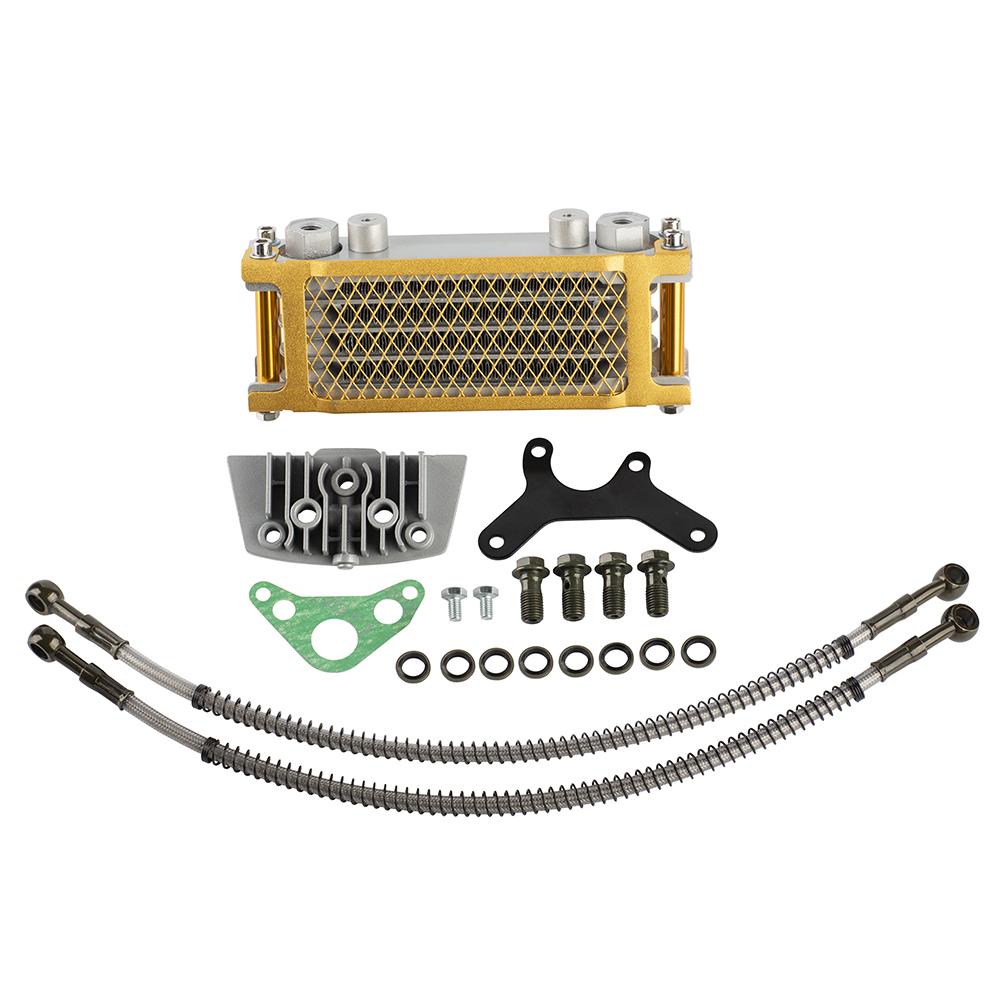 Motorcycle Oil Cooler Oil Radiator Kit For Honda Monkey Yamaha Kawasaki 50cc-140cc Pit Dirt Bike Scooter Moped Enduro Motocross