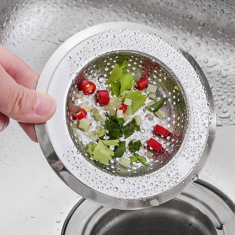 1PCS Kitchen Sink Filter Stainless Steel Mesh Sink Sink Trap Bathroom Screen Strainer Waste Filter Drain Hole Filter Strain