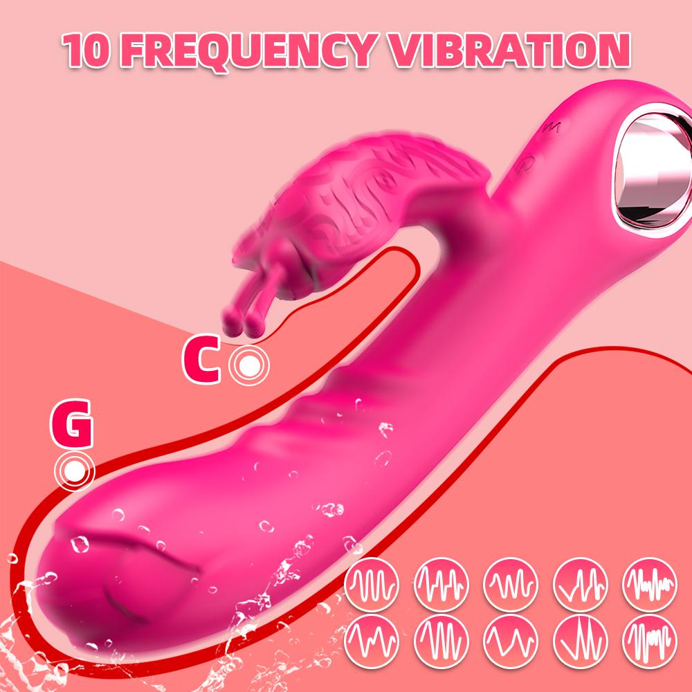 Rose Vibrator Butterfly Vibrating Sex Product Dildo Vagina Massage Wand Clitoris Stimulator Sex Toy Butterfly AV Stick Sexy Rose