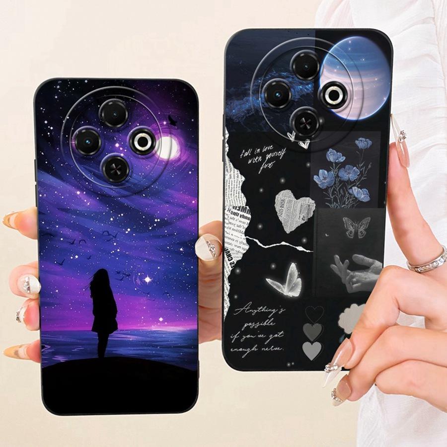 For Tecno Spark 30C  Pro Case Shockproof Soft Silicone Matte Back Cover For Tecno Spark30 30 C  Phone Cases New Design Couqe