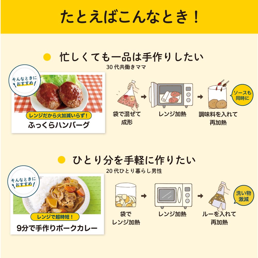 BOS Delicious sáček Moff Moff M 90 kusů Sáček na vaření Sáček na vaření Taipa Snadná úspora času Snadno Pohodlné Vyrobeno v Japonsku Vysoký výkon Teplo