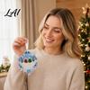 Holiday Window Ornaments Snowflake-Shaped Sea Glass Friendship Keepsake Christmas Ornament Acrylic Coastal Inspired Seasonal Home Accents