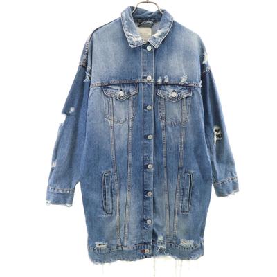 Long Denim Jacket S Jeans Women Used