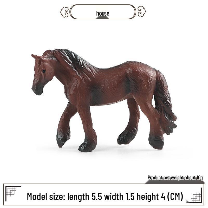 Pediatric Animal Science Mini Models: Cow, Chicken, Duck, Goose, Pig, Goat, Donkey, Horse Toy Ornaments