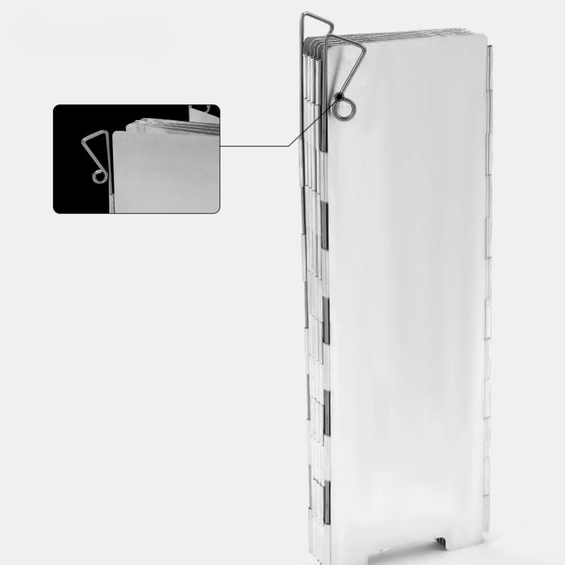 Gasskomfyr Vindskjerm Utendørs Camping Piknik Matlaging Brenner Vindtett skjerm 8/9/10/12/14/16 Plater Aluminiumslegering Vindskjerm